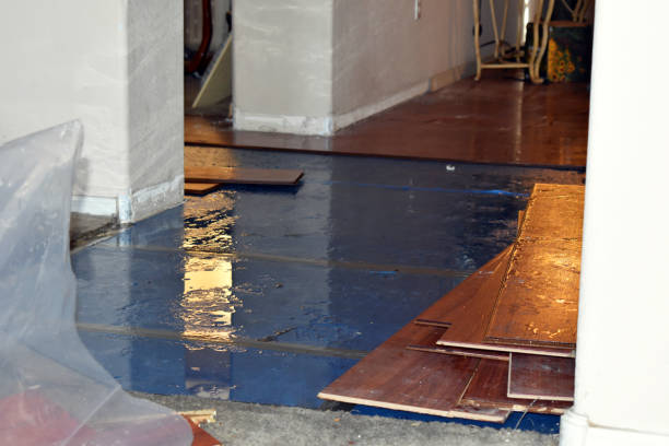 Professional Water Damage Restoration technician working in Lemont, PA